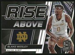 Blake Wesley #RA-BWE Basketball Cards 2022 Panini Chronicles Draft Picks Rise Above Prices