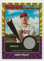 Mike Trout [Gold] #CCR-MT Baseball Cards 2024 Topps Heritage Clubhouse Collection Relic Prices