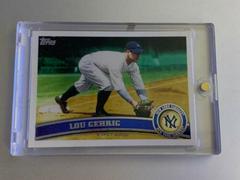Lou Gehrig Baseball Cards 2011 Topps Prices