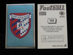 New England Patriots Crest [Foil] Football Cards 1990 Panini Sticker Prices