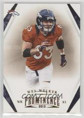 Wes Welker Football Cards 2013 Panini Prominence Prices