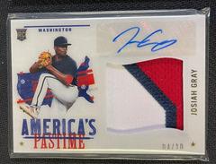 Josiah Gray [Gold] Baseball Cards 2022 Panini Chronicles America's Pastime Autographs Prices