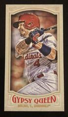 Yadier Molina [Mini Batting] #102 Baseball Cards 2016 Topps Gypsy Queen Prices