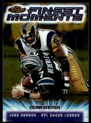 Kevin Carter Football Cards 2000 Topps Finest Moments Prices