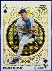 Walker Buehler [Reactive Yellow] Baseball Cards 2022 Panini Mosaic Aces Prices