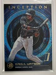 Kahlil Watson [Blue] Baseball Cards 2022 Bowman Inception Prices