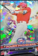Alec Bohm [Atomic] #PP-AB Baseball Cards 2018 Bowman's Best Power Producers Prices