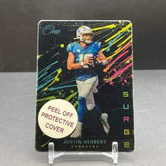 Justin Herbert #SRG-JHE Football Cards 2022 Panini One Surge Prices