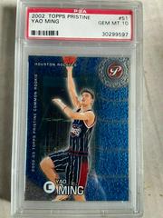Yao Ming #51 Basketball Cards 2002 Topps Pristine Prices