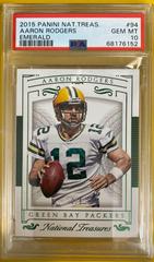 Aaron Rodgers [Emerald] #94 Football Cards 2015 Panini National Treasures Prices