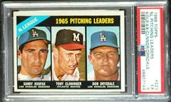 NL Pitching Leaders [Koufax, Cloninger, Drysdale] Baseball Cards 1966 Topps Prices