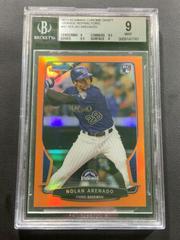 Nolan Arenado [Orange Refractor] #24 Baseball Cards 2013 Bowman Chrome Prices