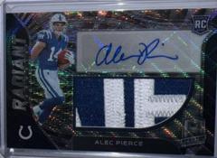 Alec Pierce [Wave] Football Cards 2022 Panini Spectra Radiant Rookie Patch Signatures Prices