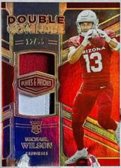 Michael Wilson [Gold] #DC-31 Football Cards 2023 Panini Plates and Patches Double Coverage Prices