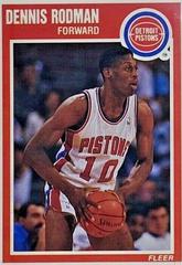 Dennis Rodman #49 Basketball Cards 1989 Fleer Prices