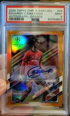Eduardo Camavinga [Orange Refractor] Soccer Cards 2020 Topps Chrome UEFA Champions League Autographs Prices