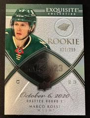 Marco Rossi #R-MR Hockey Cards 2022 Upper Deck Black Diamond Exquisite Collection Rookies Prices