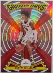 Jalen Williams [Red] #ZG-JWI Basketball Cards 2022 Panini Chronicles Draft Picks Gamma Rays Prices