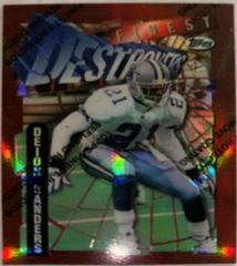 Deion Sanders [Refractor w/Coating] Football Cards 1996 Topps Finest Prices