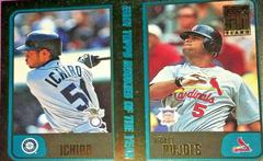 Pujols, Ichiro [Gold] Baseball Cards 2001 Topps Traded Prices