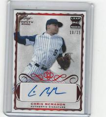 Chris McMahon [Red] Baseball Cards 2020 Leaf Trinity Autographs Prices