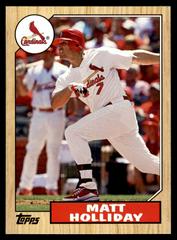 Matt Holliday #TM-21 Baseball Cards 2012 Topps 1987 Minis Prices