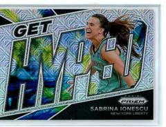 Sabrina Ionescu [Mojo] Basketball Cards 2022 Panini Prizm WNBA Get Hyped Prices