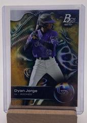 Dyan Jorge [Foilfractor] #TOP-54 Baseball Cards 2023 Bowman Platinum Top Prospects Prices