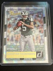 Christian Hackenberg #4 Football Cards 2016 Panini Donruss the Rookies Prices