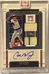 Cal Ripken #HOFS-CR Baseball Cards 2022 Panini Three and Two Hall of Fame Signature Swatches Prices