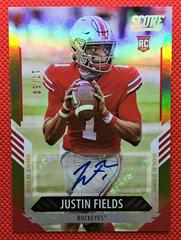 Justin Fields [Gold Zone] Football Cards 2021 Panini Score Prices