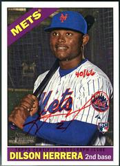 Dilson Herrera [Red Ink] #DH Baseball Cards 2015 Topps Heritage Real One Autographs Prices