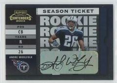 Andre Woolfolk [Autograph] #184 Football Cards 2003 Playoff Contenders Prices