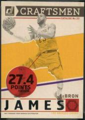 LeBron James #1 Basketball Cards 2019 Panini Donruss Craftsmen Prices
