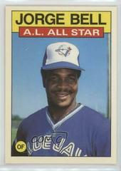 Jorge Bell #718 Baseball Cards 1986 Topps Tiffany Prices