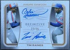Tim Raines, Andre Dawson #DAC-DRA Baseball Cards 2023 Topps Definitive Dual Autograph Collection Prices