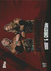 Edge, Christian #C18 Wrestling Cards 2010 Topps WWE Championship Material Prices