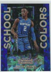Ashton Hagans [Cracked Ice] Basketball Cards 2020 Panini Contenders Draft Picks School Colors Prices