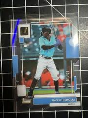 Jazz Chisholm [Gold] #50 Baseball Cards 2022 Panini Chronicles Clearly Donruss Prices
