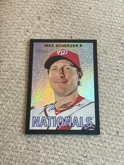 Max Scherzer [Chrome Black Refractor] #459 Baseball Cards 2016 Topps Heritage Prices