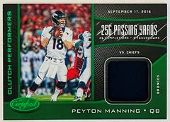 Peyton Manning [Mirror Green] Football Cards 2017 Panini Certified Prices