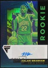 Malaki Branham [Blue] Basketball Cards 2022 Panini Chronicles Draft Picks Flux Rookie Autographs Prices