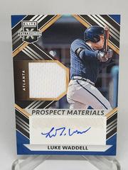 Luke Waddell Baseball Cards 2022 Panini Elite Extra Edition Prospect Materials Signatures Prices