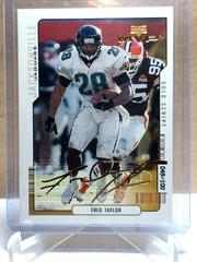 Fred Taylor [Gold Script] #72 Football Cards 2000 Upper Deck MVP Prices