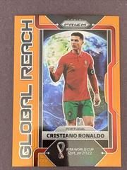 Cristiano Ronaldo [Orange] Soccer Cards 2022 Panini Prizm World Cup Global Reach Prices