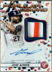 Jose Altuve [Pink] Baseball Cards 2023 Topps Pristine Popular Demand Autograph Relic Prices