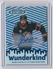 Mark Kastelic [Autograph Blue] #W-20 Hockey Cards 2022 Upper Deck Stature Wunderkind Prices
