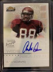 Andre Davis [Certified Autograph] #129 Football Cards 2002 Topps Finest Prices