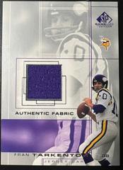 Fran Tarkenton #FT Football Cards 2001 SP Game Used Authentic Fabric Prices