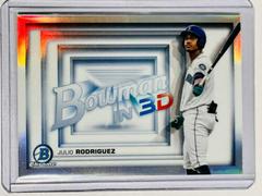 Julio Rodriguez [Orange Refractor] #B3D-16 Baseball Cards 2022 Bowman in 3D Prices